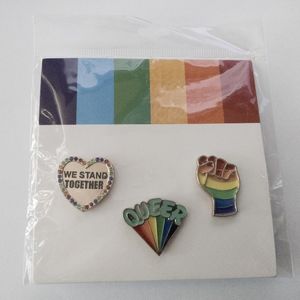 Target Pride Rainbow Enamel Pins, 3 pack, NWT